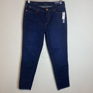 Talbots Women's Size 4‎ Jeans Slim Ankle Stretch Dark Denim Cotton Blend Casual